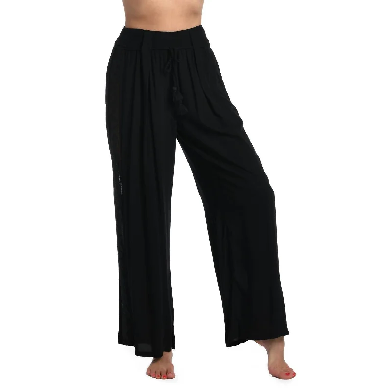 Coastal Covers Palazzo Pants In Black