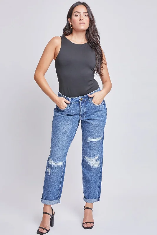 Women's Dream Mid Rise Boyfriend Fit Jeans