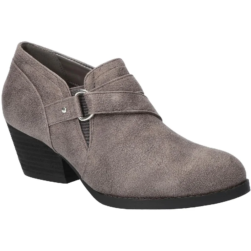 Bella Vita Womens Odette Faux Suede Zipper Booties