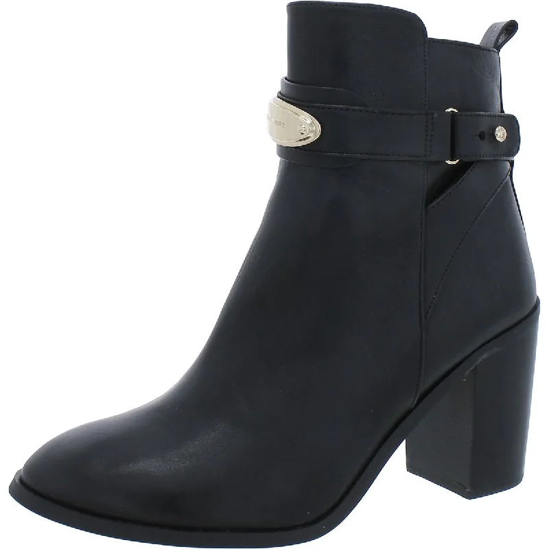 MICHAEL Michael Kors Womens Darcy Leather Dress Ankle Boots