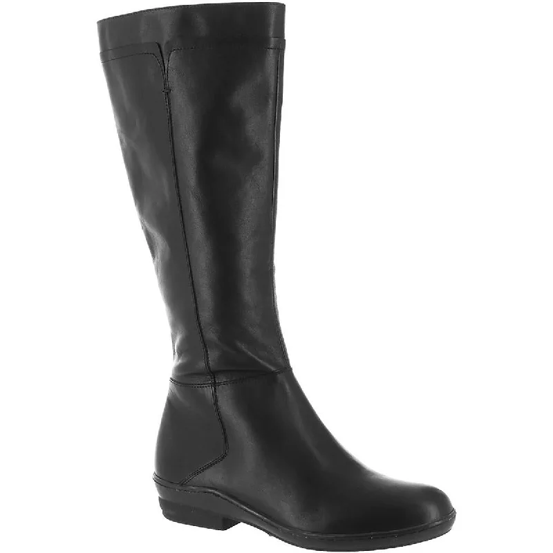 David Tate Womens Nashville Leather Tall Knee-High Boots