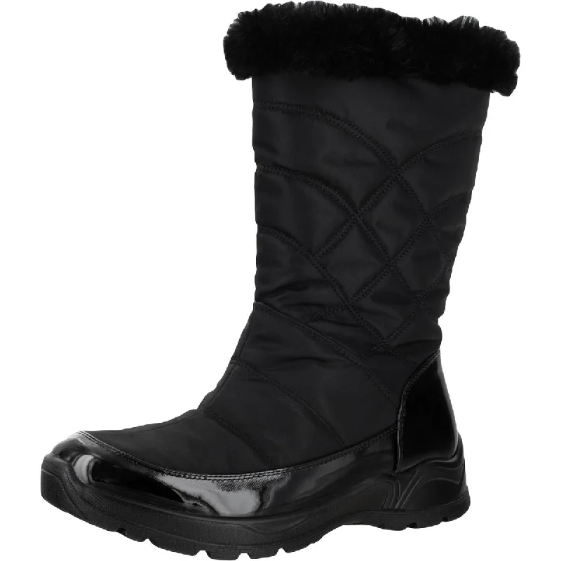 Easy Street Womens Cuddle Faux Fur Cold Weather Winter Boots