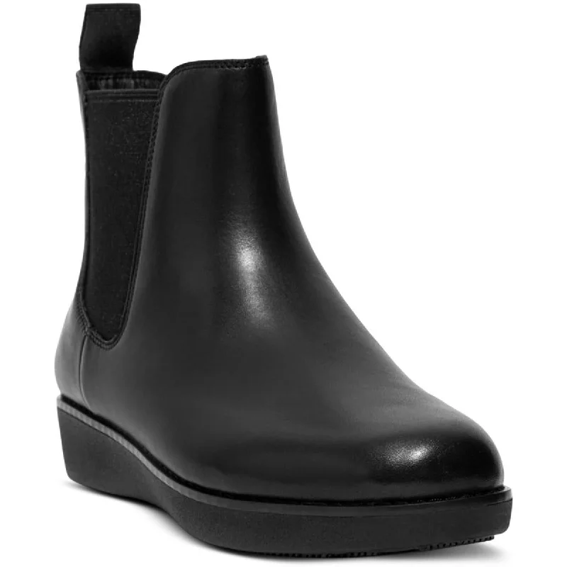 Fitflop Womens Sumi Leather Pull On Chelsea Boots