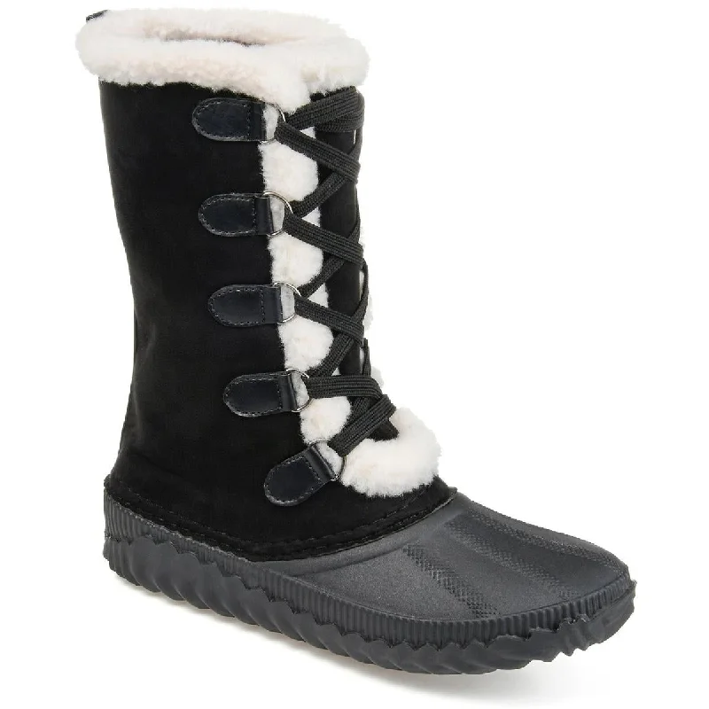 Journee Collection Womens Blizzard Faux Suede Cold Weather Winter & Snow Boots