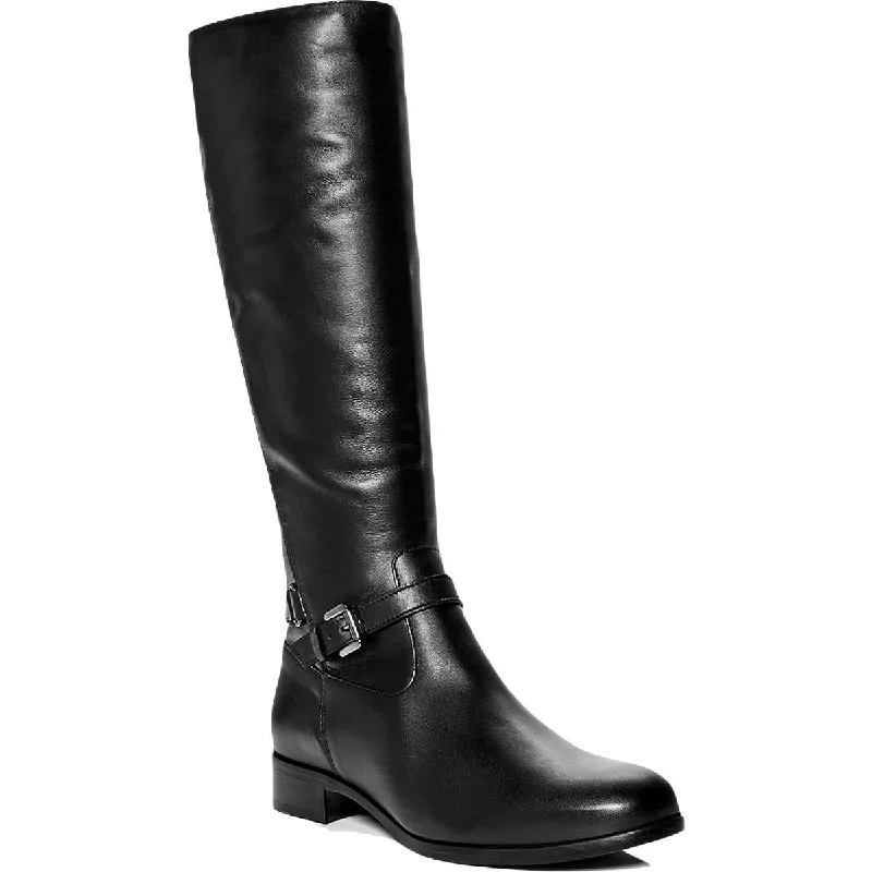 La Canadienne Womens Sunday Leather Stacked Heel Knee-High Boots