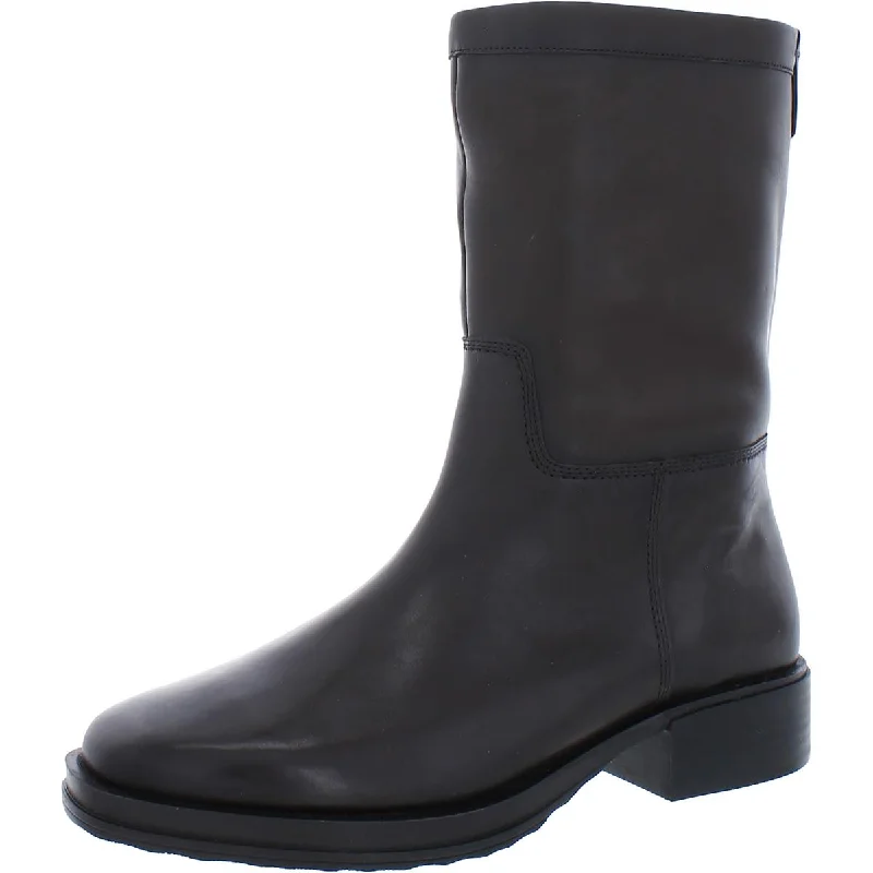 Sarto Franco Sarto Womens Leather Square Toe Mid-Calf Boots