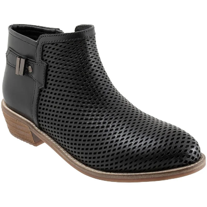 SoftWalk Womens Leather Ankle Booties