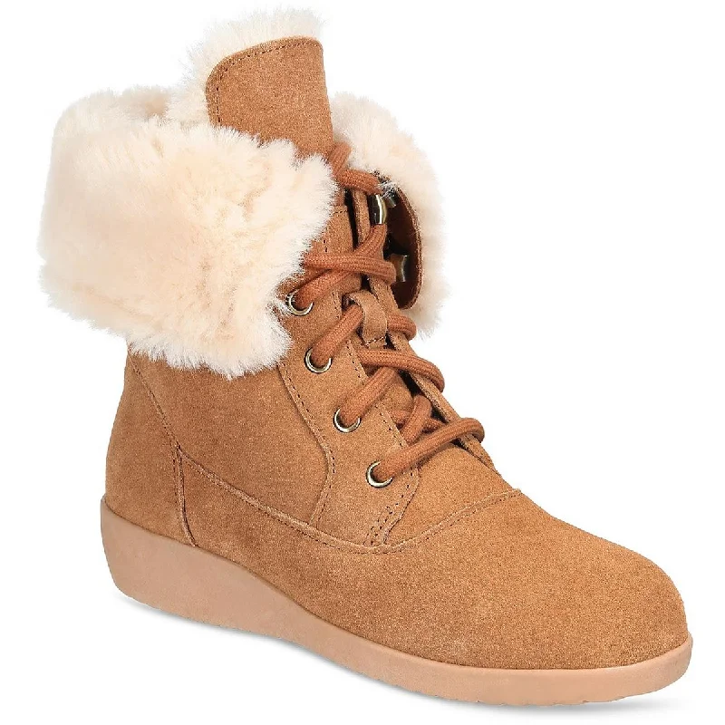 Style & Co. Womens Lace-up Convertible Shearling Boots