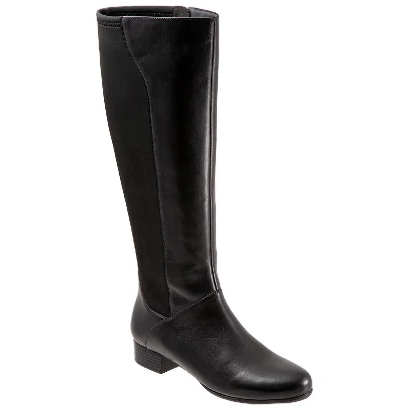 Trotters Womens Misty Leather Tall Knee-High Boots