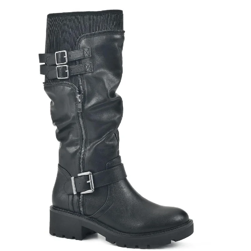 White Mountain Womens Deepest Zipper Mid-Calf Boots