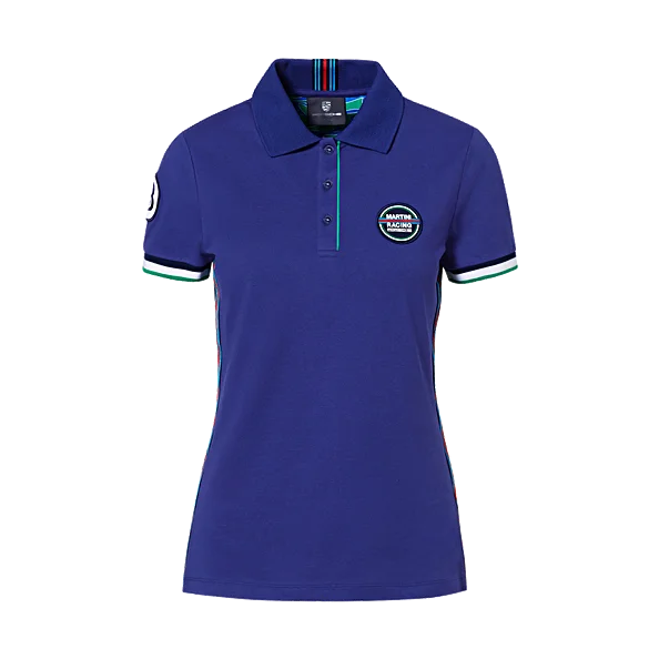 Porsche Ladies Polo Shirt- Martini Racing (Hippie)